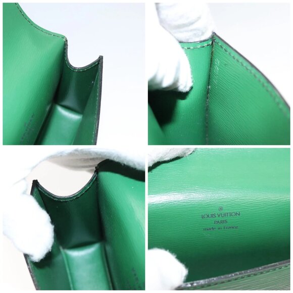 LOUIS VUITTON Epi Pochette Ceinture Tilshit Waist Bag Green M52604 Auth - Picture 15 of 16